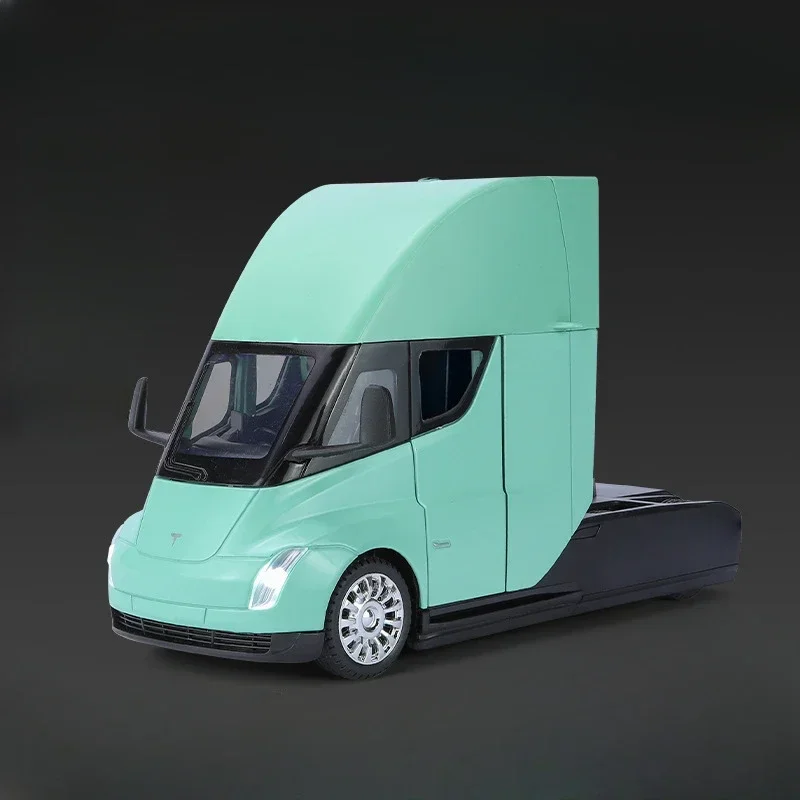 テスラ ミニカー Tesla Semi テスラセミ1:24 1/24 Tesla Semi Truck Diecast Model with Sound, Light, and Opening