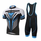 Conjunto ciclismo maillot-culote hombre bicicleta corto secado rápido (M)