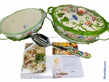 🔥 Temp-tations Dragonfly Oval Bakers Set • Spring Figural Floral Summer • New