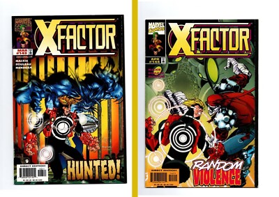 X Factor #143 & #144 Vol.1 Marvel Comics 1997 Sleeved & Boarded