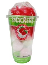 Smackers STRAWBERRY CREAM Bath Bomb Frappe Fizzer Sponge Red 6x5.29 oz/150g New