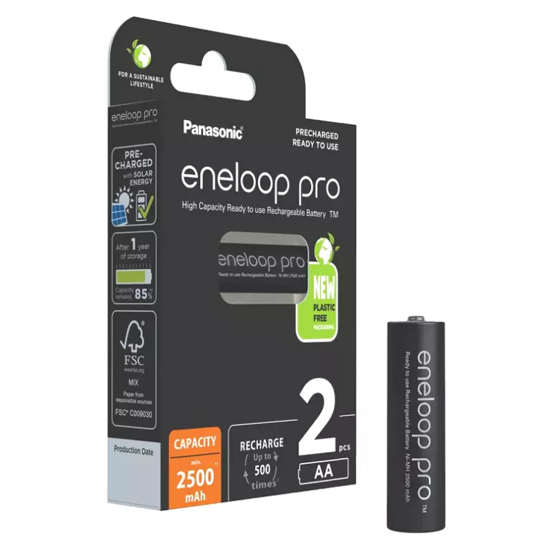 Eneloop AA Rechargeable 2500mAh Batteries