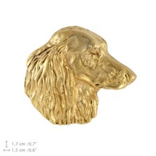 Dackel Langhaar Kopf, Anstecker Art Dog, Limited Edition, DE