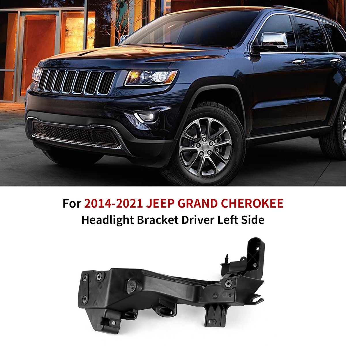 Headlight Headlamp Bracket Driver Left Side LH For 2014-2021 Jeep