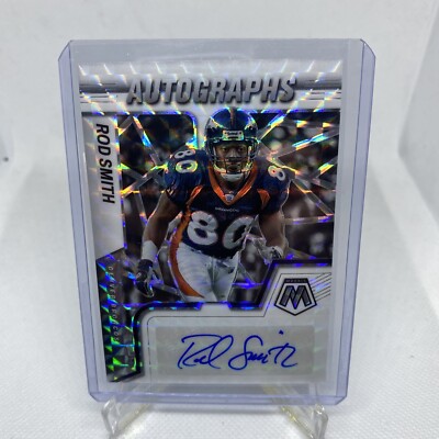 2022 Panini Mosaic Autographs Rod Smith ~WHITE~ # 13/25 SP Broncos