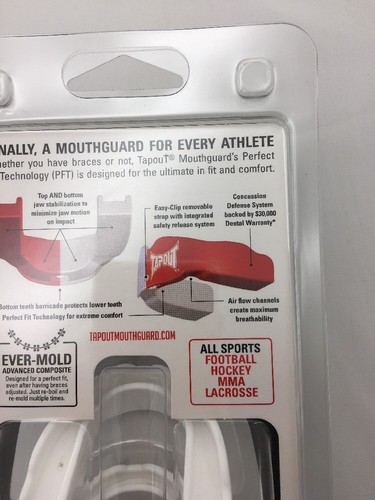 Tapout Mouthguard Top & Bottom All Sports White Youth Size Sports Athletic - Picture 8 of 12