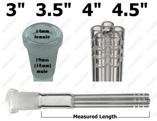 3" 3,5" 4" 4,5" 19 mm / 18 mm à 14 mm tige en verre tube de baril d'arbre à 5 bras 15-coupe - Photo 1 sur 9
