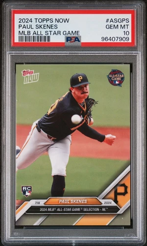 2024 Topps Now MLB All-Star Game Paul Skenes RC #ASGPS Pirates PSA 10