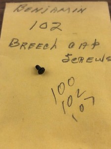 Benjamin BB Gun BREECH CAP SCREW fits model 100, 102, 107 part #102 - B41