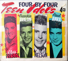 Elvis Presley Frankie Avalon Ricky Nelson Paul Anka - Teen Idols New Sealed 4 CD