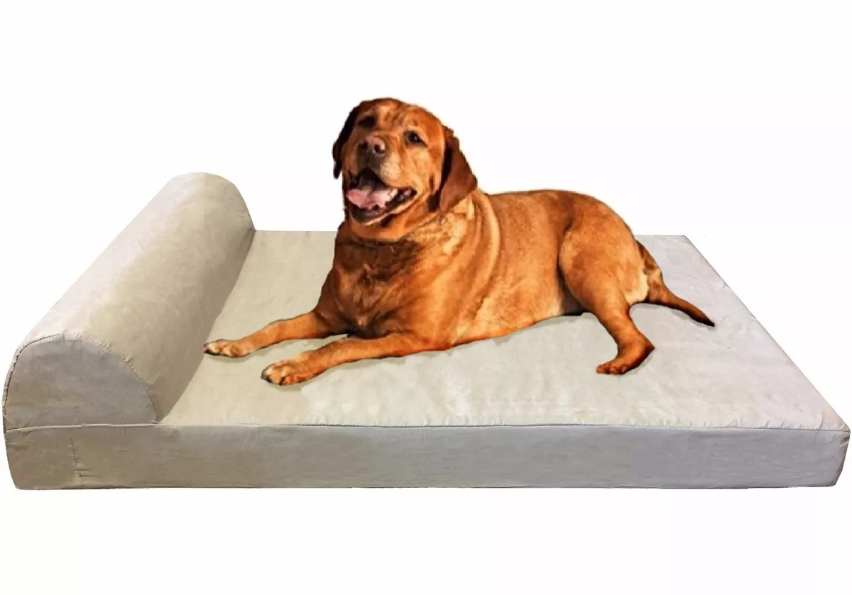Orthopedic Waterproof Head Rest Memory Foam Pet Bed Large to Extra Large XL Dogs