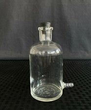 CORNING Pyrex Glass 500mL  Aspirator Bottle 10mm Sidearm w/ STPR 1220-500 Chip