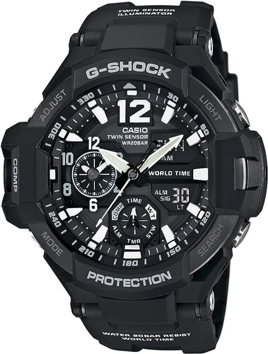 Casio G-SHOCK GA-1100-1AJF Black Aviation SKY COCKPIT Watch Watch Men JAPAN NEW - Picture 1 of 4