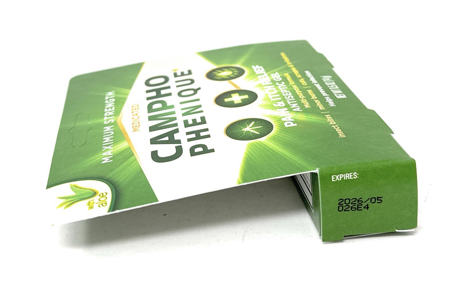 Campho Phenique Maximum Strength Antiseptic Gel, 0.5 oz Anti-Itch 05/2026