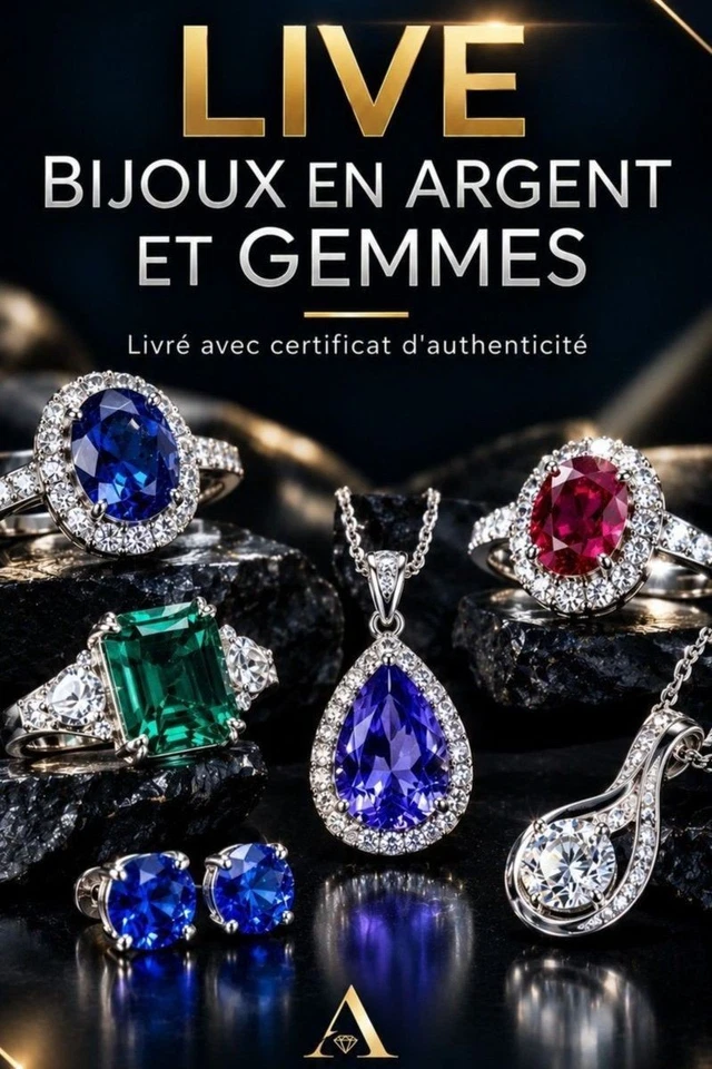 Bijoux en argent et gemmes