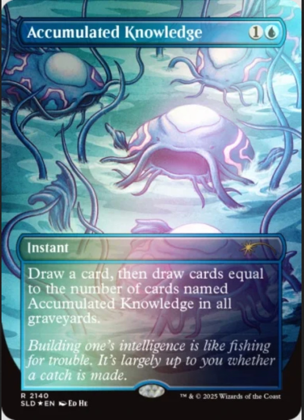 Accumulated Knowledge 2140 Foil Secret Lair Dandan