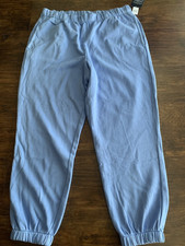 NWT GAP WOMENS FLEECE JOGGERS RELAXED X-LARGE BRIGHT NYACINT BLUE 49