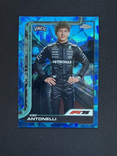Kimi Antonelli #8 2025 Topps Chrome Sapphire Formula 1 card