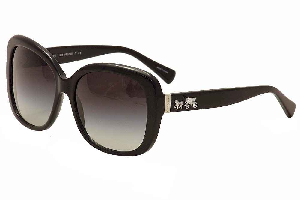 Coach Women's HC8158 HC/8158 500211 Black Fashion Sunglasses 58-mm