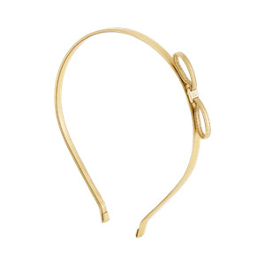 Salvatore Ferragamo Mini Bow Headband Gold