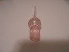 Vintage Hand Blown Iridescent Pink Art Glass Swirls Perfume Bottle With Stopper  — photo 8