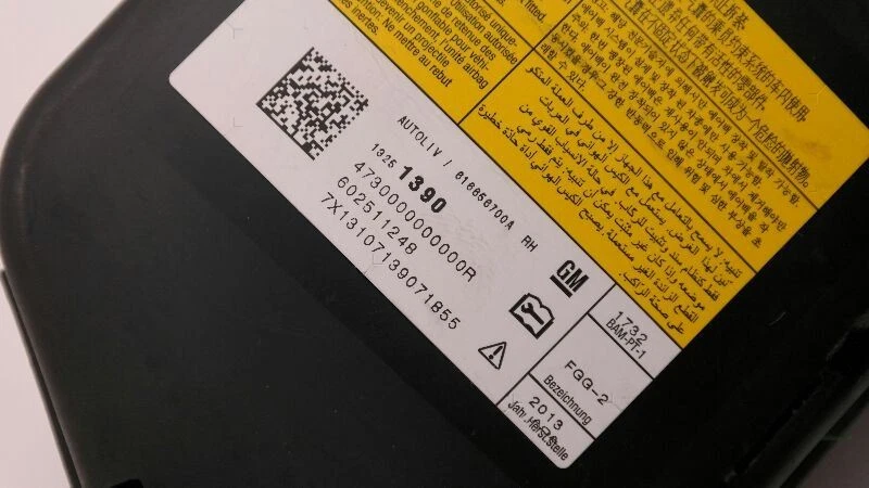 2011-2015 Chevrolet Cruze RH Front Right Passenger Side Seat Airbag Foto 4 de 4