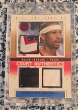 2004-05 E-XL - Court Authentics Allen Iverson #CA-AI Patches Triple /13 (MEM)