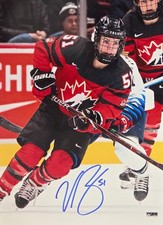 Victoria Bach Hand Signed Autograph Photo  Proof Team Canada Hockey Olympics
