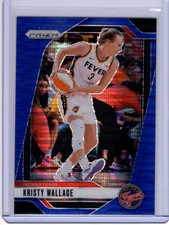 2024 Panini Prizm WNBA #133 Kristy Wallace Blue Pulsar SN #/199 Indiana Fever