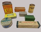 Lot of 8 metal advertising boxes broth, nougat, lithines, confectionery. - R