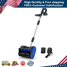 Cordless Snow Shovel,12"Electric Snow Blower 20v,4 Ah Battery Brushless Motor