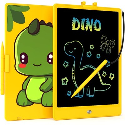 10'' Dinosaur LCD Writing Tablet for Kids Toys, Drawing Pad, Doodle Board, Yellow