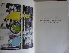 bIRD TRAINING BOOK THE BUDGERIGAR OR SHELL PARAKEET AS A TALKER VINTAGE neocurio