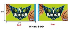 A DALLAS WINGS WNBA-8 Flag 3x5 Double Sided Print Womens Basketball