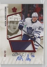 2022-23 SPx Rookies 6/49 Nicholas Abruzzese Nick #112 Patch Auto 12ll