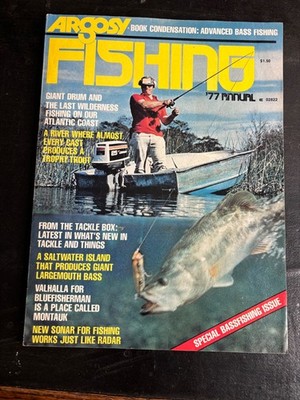 Argosy Fishing Magazine '77 Annual Bass Saltwater Trout Bluefish