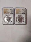 2025-S Reverse Proof $1 Morgan and Peace Silver Dollar 2pc Set NGC PF70 ER