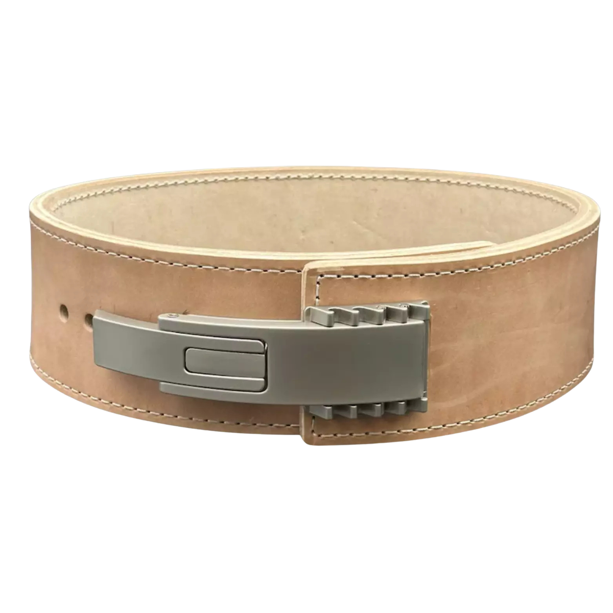 10mm Pioneer Lever Powerlifting Belt PAL V2 _ Double Brown Suede