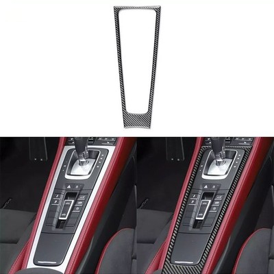 For Porsche 718 Boxster Cayman 2016-22 Gear Shift Panel Frame Carbon Fiber Trim
