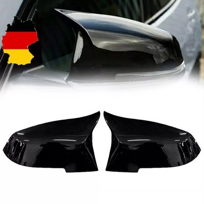 Pair Mirror Caps Cover Gloss Black For BMW F20 F21 F22 F23 F30 F31 F36