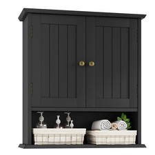 Bathroom Wall Cabinet, Bathroom Cabinet Wall Mount with 2 Doors and Open Shel...