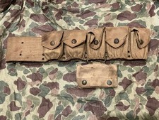 Pre WW1 US Army Rimless Eagle Snap 9 Pocket Cartridge Belt No Rips/Holes