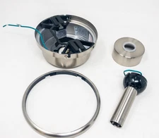 HAMPTON BAY Madison 52 in. Brushed Nickel Ceiling Fan Canopy Bracket Downrod