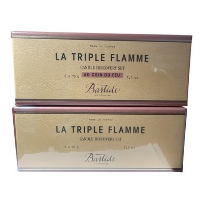 BASTIDE LA TRIPLE FLAMME CANDLE DISCOVERY SET, 7.5 OZ X3 SEALED BOX