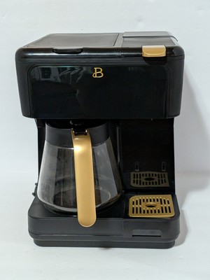 Beautiful Multi-Brew Coffee Maker Black Sesame Gold by Drew Barrymore 12 Cup New
