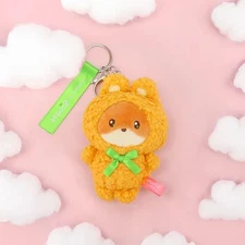 Anirollz Miniz Bunny Costume Foxy Stuffed Animal Plush Charm Keychain