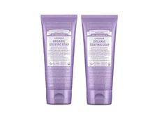 Dr. Bronner's Organic Shaving Soap Lavender 7 fl.oz (2PACK)