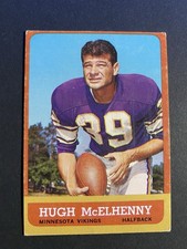 1963 Topps Football Hugh McElhenny Minnesota Vikings Card #103 Hall of Famer