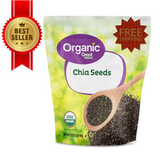 Great Value Organic Chia Seeds 32 oz 907 g USDA Organic, Gluten-Free