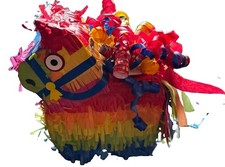 Mini Burro Piñata Fiesta Decoración Colgante Piñata Colorida Rellenable Festiva